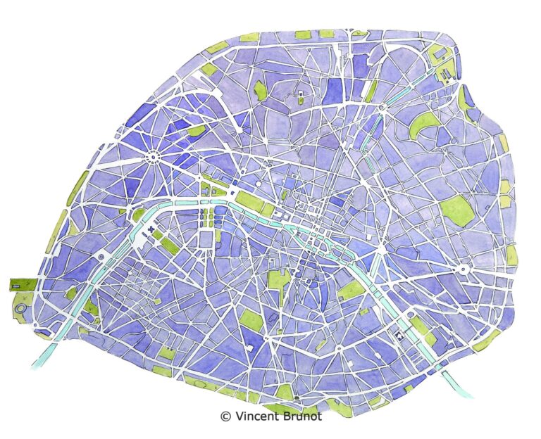 PLAN, Paris - Dessin de Vincent Brunot