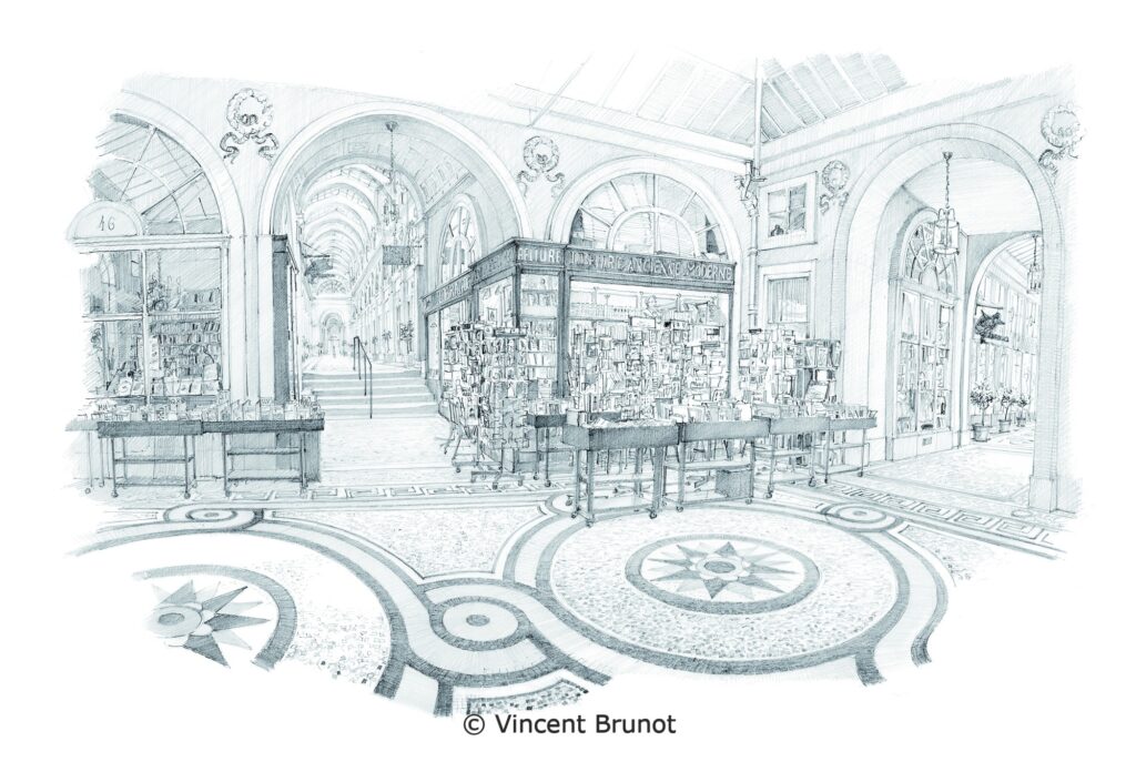 Vivienne, Paris - Dessin de Vincent Brunot