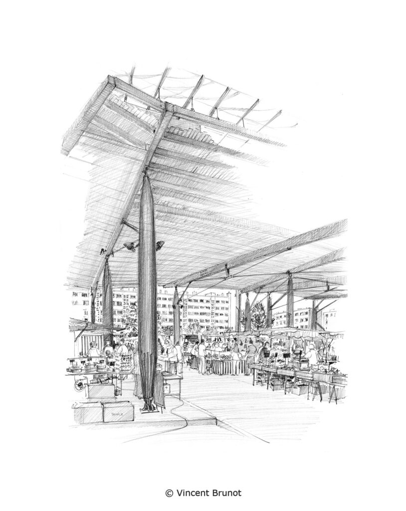 Vue de Lyon, Lyon - Dessin de Vincent Brunot