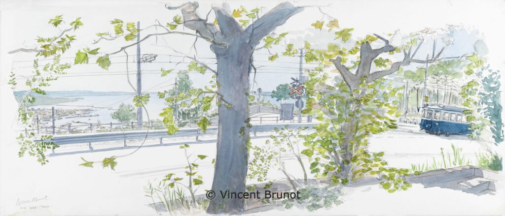 04IltramdiOpicinaallObelisco, Trieste - Dessin de Vincent Brunot