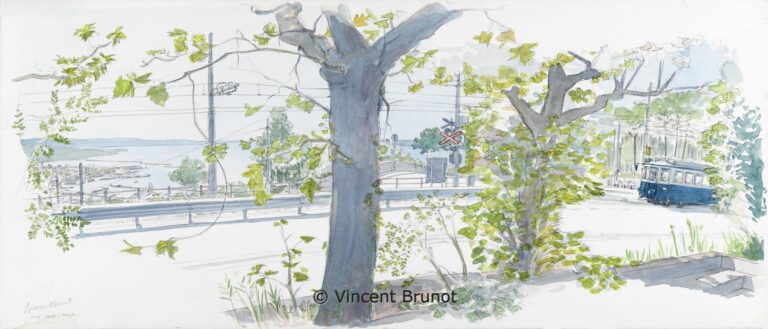 04IltramdiOpicinaallObelisco, Trieste - Dessin de Vincent Brunot