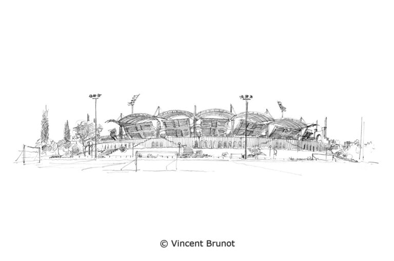 Vue de Lyon, Lyon - Dessin de Vincent Brunot