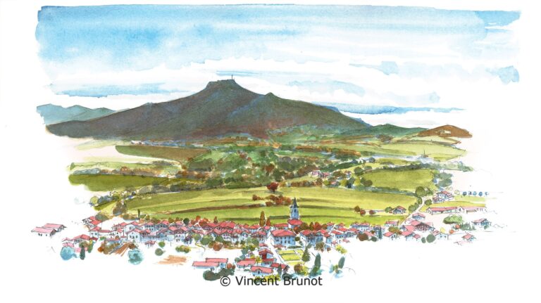 Cairn, Pays Basque - Dessin de Vincent Brunot