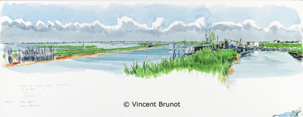 06Laguna, Venise - Dessin de Vincent Brunot