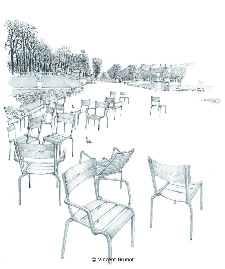 Luxembourg, Paris - Dessin de Vincent Brunot