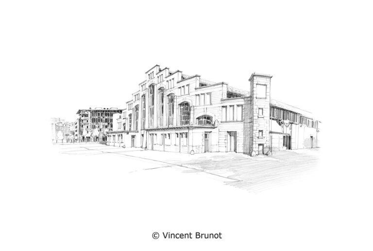 Vue de Lyon, Lyon - Dessin de Vincent Brunot