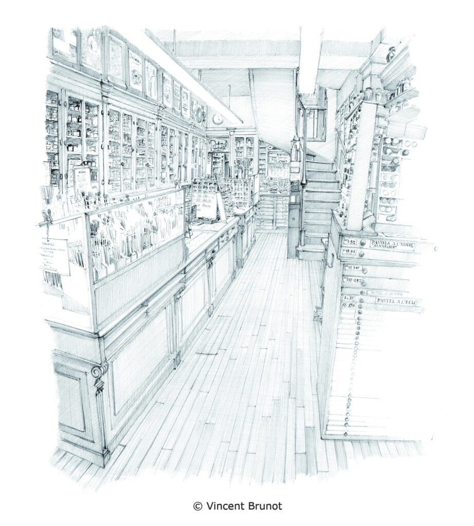 Sennelier, Paris - Dessin de Vincent Brunot