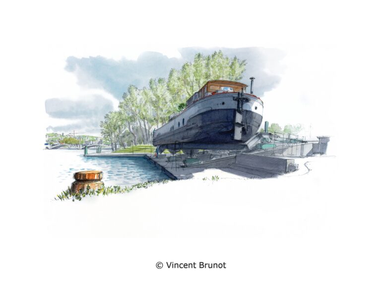 Vue de Lyon, Lyon - Dessin de Vincent Brunot