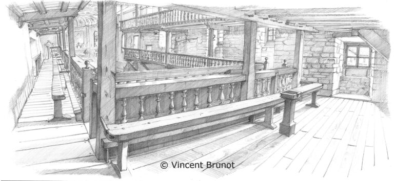 Cairn, Pays Basque - Dessin de Vincent Brunot