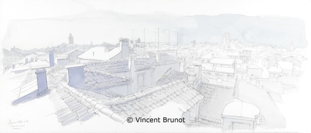10TettidiVenezia, Venise - Dessin de Vincent Brunot