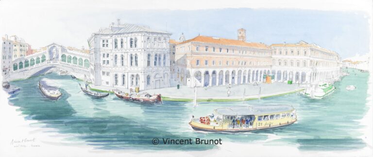11VeneziaRialto, Venise - Dessin de Vincent Brunot