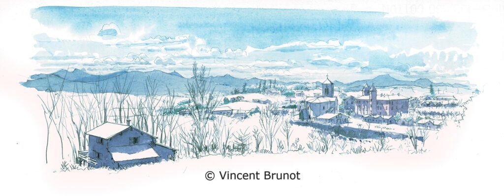 Cairn, Pays Basque - Dessin de Vincent Brunot