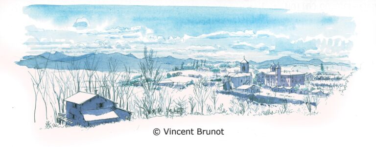 Cairn, Pays Basque - Dessin de Vincent Brunot