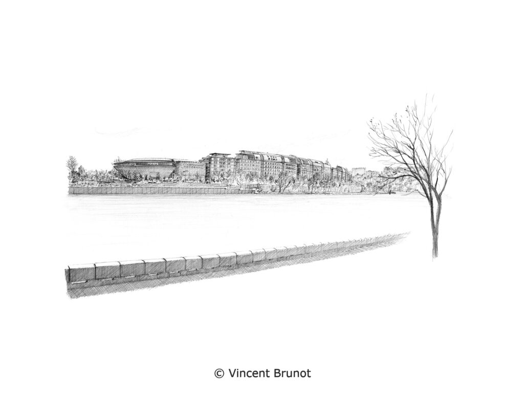 Vue de Lyon, Lyon - Dessin de Vincent Brunot