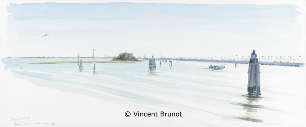 14VeneziapuntaSanGiuliano, Venise - Dessin de Vincent Brunot