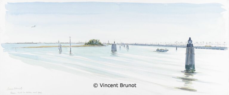 14VeneziapuntaSanGiuliano, Venise - Dessin de Vincent Brunot