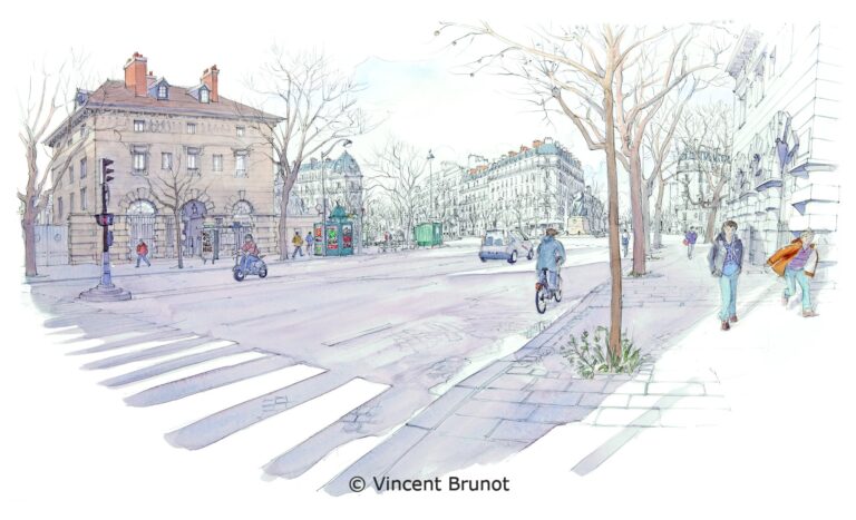 Denfert, Paris - Dessin de Vincent Brunot