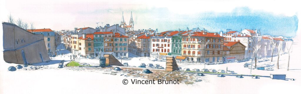 Cairn, Pays Basque - Dessin de Vincent Brunot