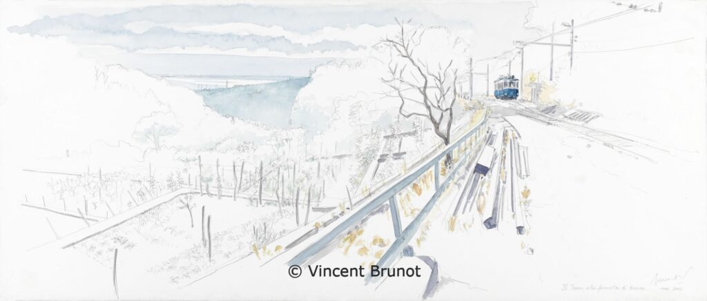 15IltramallafermatadiBanne, Trieste - Dessin de Vincent Brunot
