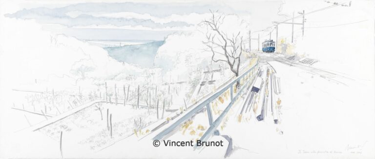 15IltramallafermatadiBanne, Trieste - Dessin de Vincent Brunot