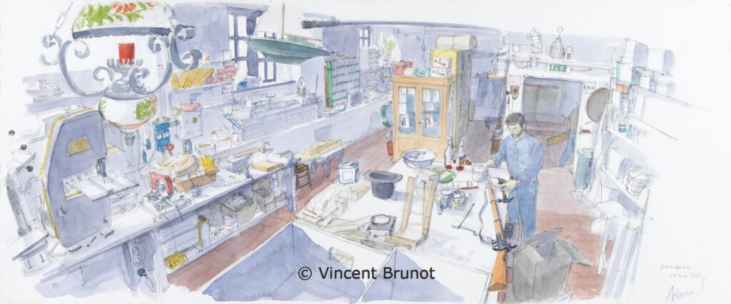 17LattrezzeriadelTeatroVerdidiTrieste, Trieste - Dessin de Vincent Brunot