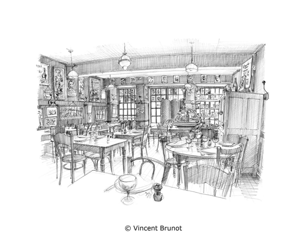 Vue de Lyon, Lyon - Dessin de Vincent Brunot