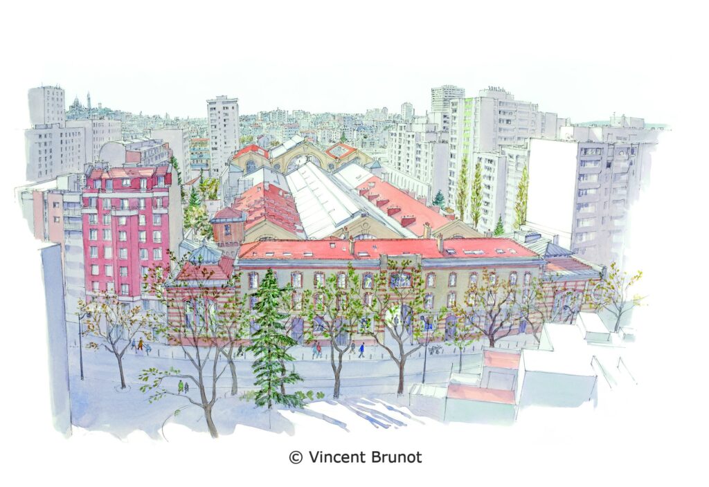 Le 104, Paris - Dessin de Vincent Brunot