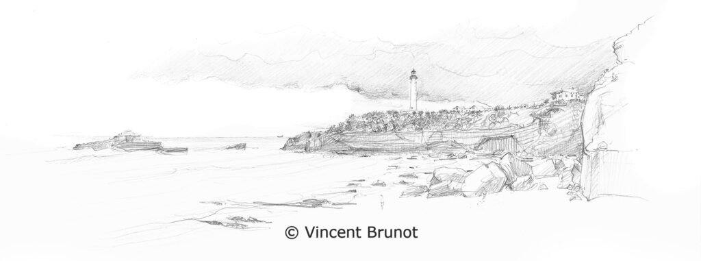 Cairn, Pays Basque - Dessin de Vincent Brunot