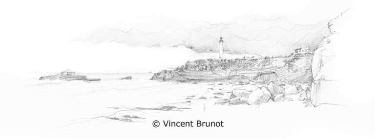 Cairn, Pays Basque - Dessin de Vincent Brunot