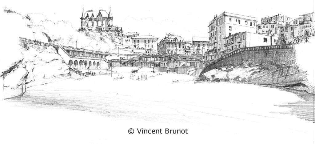 Cairn, Pays Basque - Dessin de Vincent Brunot