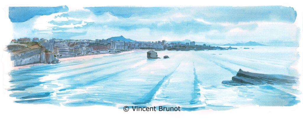 Cairn, Pays Basque - Dessin de Vincent Brunot
