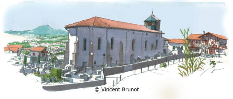 Cairn, Pays Basque - Dessin de Vincent Brunot
