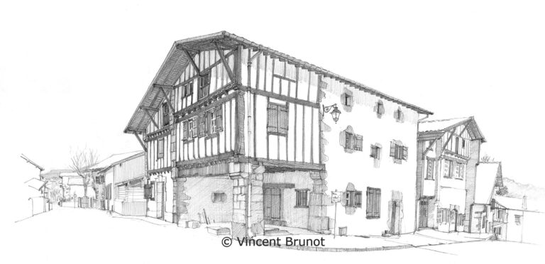 Cairn, Pays Basque - Dessin de Vincent Brunot