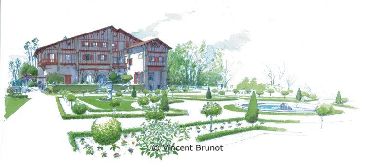 Cairn, Pays Basque - Dessin de Vincent Brunot