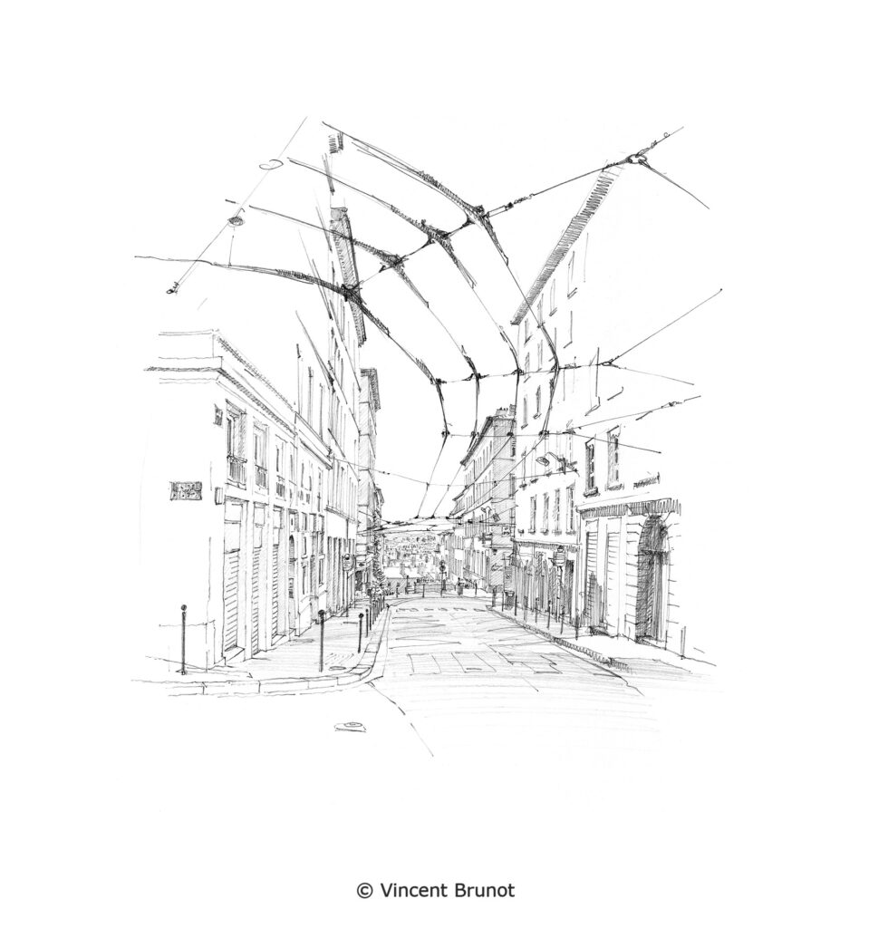 Ras, Lyon - Dessin de Vincent Brunot