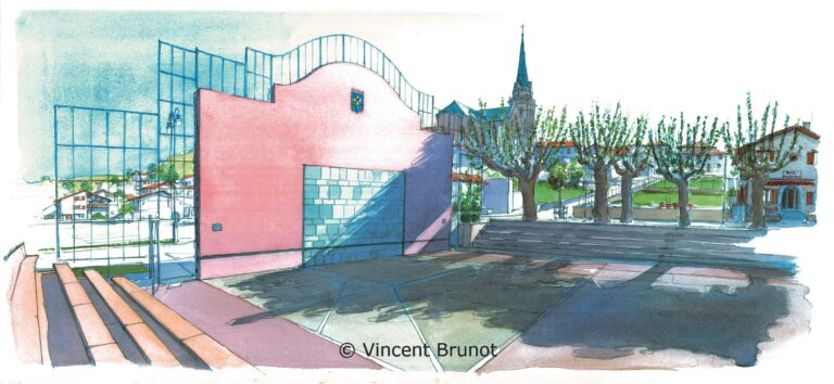 Cairn, Pays Basque - Dessin de Vincent Brunot