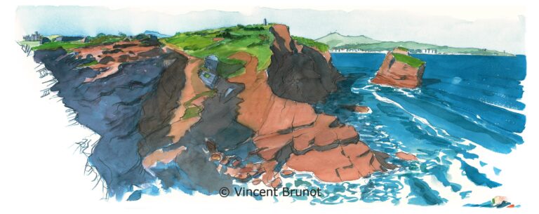 Cairn, Pays Basque - Dessin de Vincent Brunot