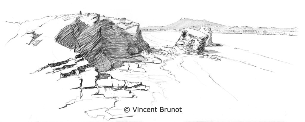 Cairn, Pays Basque - Dessin de Vincent Brunot
