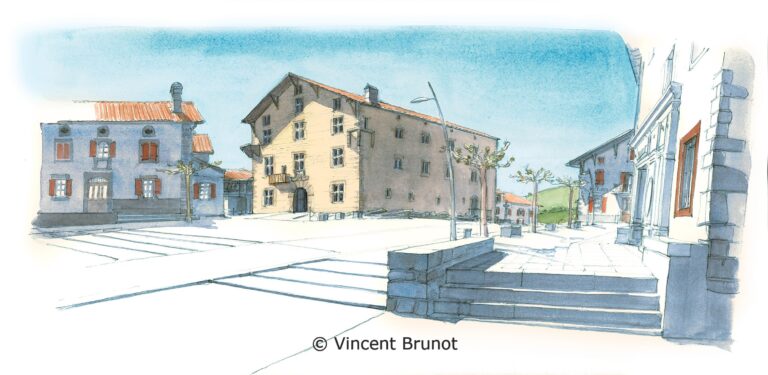 Cairn, Pays Basque - Dessin de Vincent Brunot