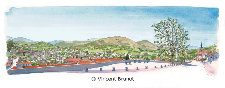 Cairn, Pays Basque - Dessin de Vincent Brunot