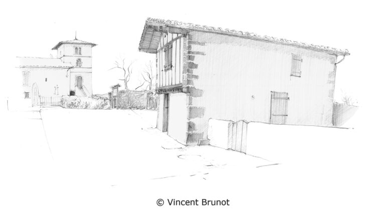 Cairn, Pays Basque - Dessin de Vincent Brunot