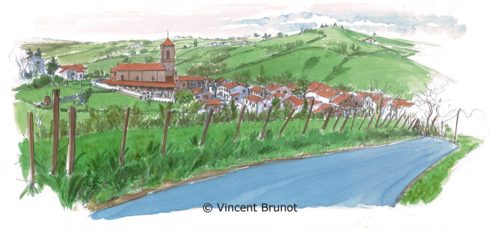 Cairn, Pays Basque - Dessin de Vincent Brunot
