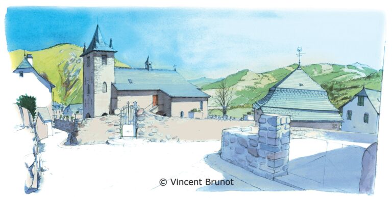 Cairn, Pays Basque - Dessin de Vincent Brunot