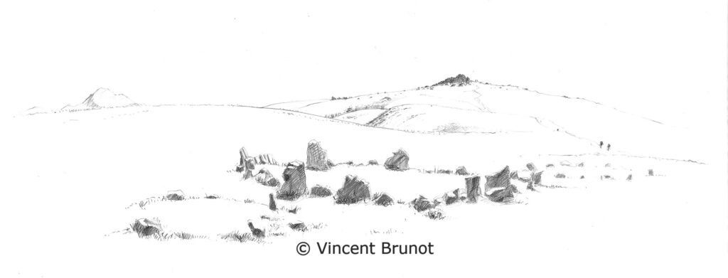 Cairn, Pays Basque - Dessin de Vincent Brunot
