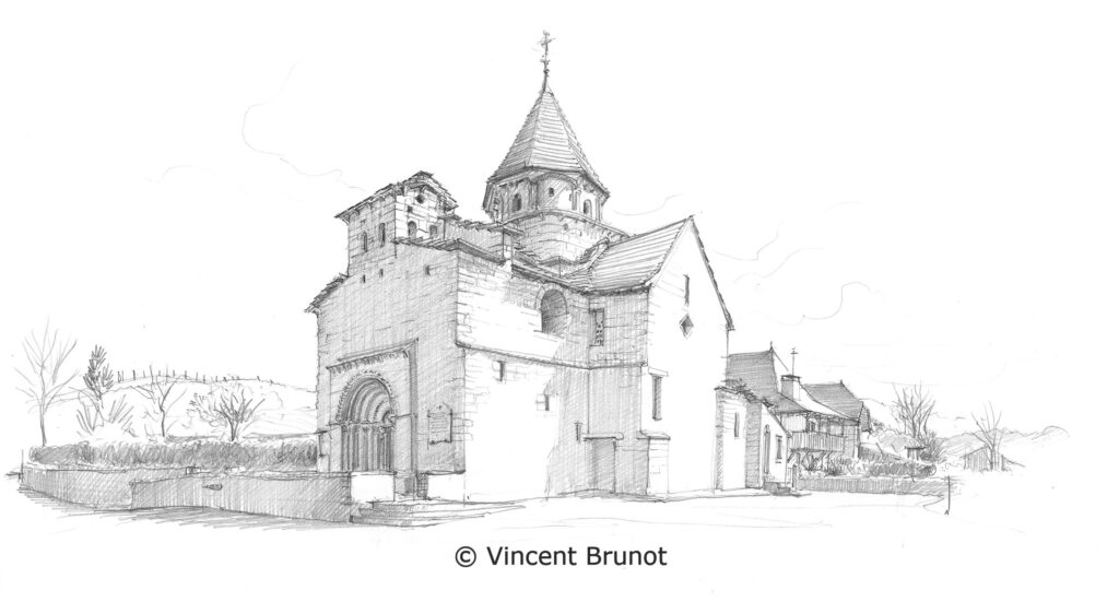 Cairn, Pays Basque - Dessin de Vincent Brunot