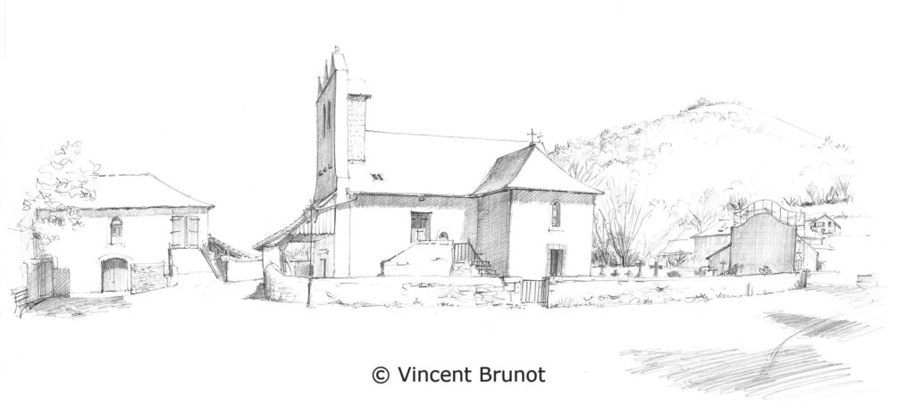 Cairn, Pays Basque - Dessin de Vincent Brunot