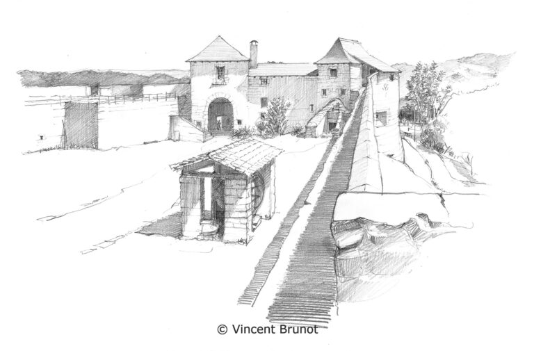 Cairn, Pays Basque - Dessin de Vincent Brunot