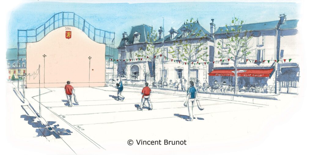 Cairn, Pays Basque - Dessin de Vincent Brunot