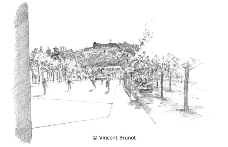 Cairn, Pays Basque - Dessin de Vincent Brunot