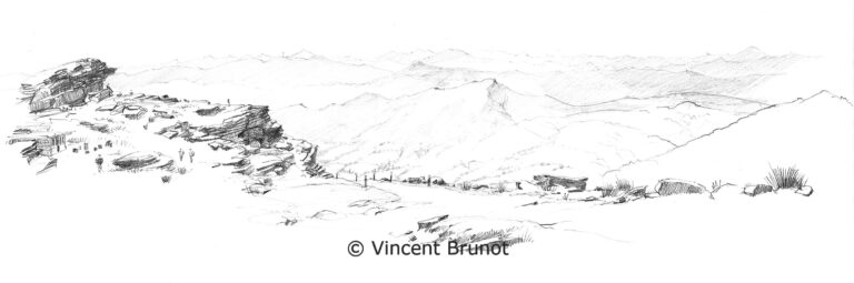 Cairn, Pays Basque - Dessin de Vincent Brunot